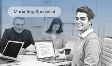 Business meeting with marketing professionals.